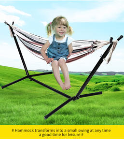 Qualità di cotone portatile amaca sedia resistente agli agenti atmosferici per uso interno esterno per camera da letto balcone foresta giardino campeggio - Product Image 2