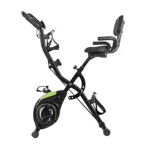 Equipment Indoor Folding Magnetic Brake X-Bike Fitness Bikes With Scan,Time,Speed,Distance,Calories,Pulse