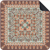 Tapis de table de mahjong en caoutchouc, épaissi, anti-bruit, antidérapant, résistant à l'usure, anti-rayures, carré de 33x33 pouces, pour jeu familial de poker