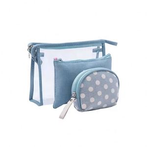 SHIJUR รุ่น 009 กระเป๋าใส่เครื่องสำอางสำหรับเดินทางลายตัวอักษรแฟชั่นพร้อมซิปปิด - Product Image 1