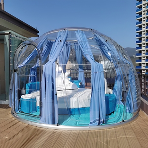 Venta caliente Nuevo diseño Hotel Carpa de cúpula de policarbonato Modular Prefab PC Crystal Bubble Dome House - Product Image 1