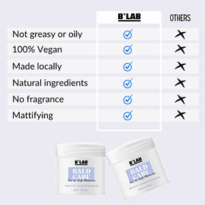 Nouveautés : Crème capillaire pour hommes pour le soin des têtes chauves, hydratant capillaire Everyady, soin du cuir chevelu, fini mat, sans gras, crème végane pour le soin des têtes chauves - Product Image 5