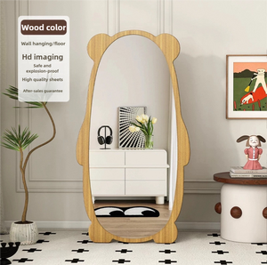 <span class=keywords><strong>Miroir</strong></span> d'habillage pleine longueur d'âge moyen ours en peluche mural grande entrée pour <span class=keywords><strong>miroir</strong></span> de sol de chambre à coucher domestique - Product Image 4