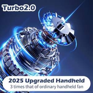 Ventilador Plegable Portátil Recargable USB de 4000mAh con Enfriamiento por Aire, Mini Ventilador de Mano Plegable - Product Image 3