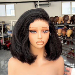 <span class=keywords><strong>Parrucca</strong></span> Afro Kinky Curly Coily Senza Colla, Full Lace Front, in <span class=keywords><strong>Capelli</strong></span> Umani, <span class=keywords><strong>con</strong></span> <span class=keywords><strong>Frangia</strong></span>, Densità Profonda, Ricci HD, <span class=keywords><strong>Parrucca</strong></span> BOB <span class=keywords><strong>con</strong></span> Frontale in Pizzo - Product Image 6