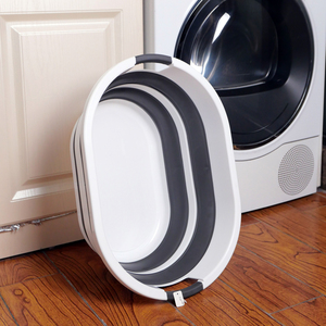 Cesto de lavandería plegable compacto de 24L Cesta negra portátil para vivir en movimiento - Product Image 5