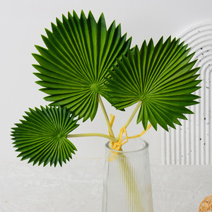 Ramos de Hojas de Palma Artificiales Flower Delight, Redondas y Puntiagudas, Verdes, Decoración para el Hogar, Arreglos Florales para Bodas - Product Image 3