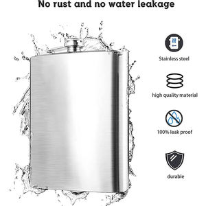 Flask de Aço Inoxidável de 1-18oz com Funil, Tampa Rosqueada Compacta para Viagens ou Adultos, Ideal para Whisky ou Álcool - Product Image 3