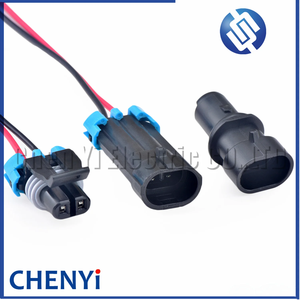 2ピン自動車用ヘッドライトターンシグナルワイヤーハーネスプラグ屋外温度センサー防水コネクタ12052641 12162000 - Product Image 1