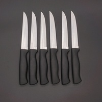 RUNWIN Ensemble de 6 couteaux à steak tranchants et dentelés pour la cuisine Logo personnalisable