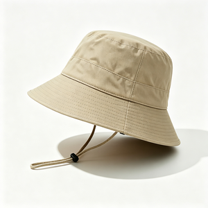 Custom Unisex Outdoor Canvas <b>Bucket</b> Hat Chin Strap Quick Dry UV Protection Fisherman Adjustable Windproof Safari Hiking Camping - Product Image 3