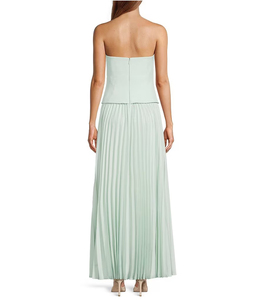 Robe midi élégante en satin blanc avec manches courtes, col rond, silhouette crayon, ajustée, tenue de soirée - Product Image 6