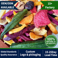 Op maat gemaakte verpakkingen hotel restaurant enkelvoudige porties VF groentesnacks portiecontrole knapperige mix gedroogd fruit gedroogde groenten
