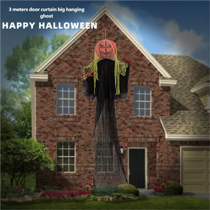 Ghost Gigante Luminoso da Appendere da 3M con Suono e Controllo Vocale, Decorazione di Halloween a Tema Casa Infestata, Luce Colorata a Forma di <span class=keywords><strong>Zucca</strong></span> - Product Image 2