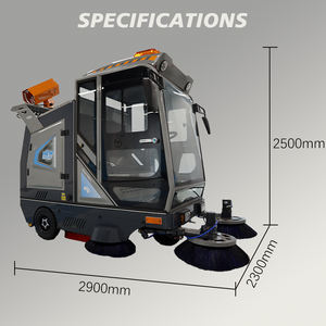 Mini Hippo M230-1, Barredora Eléctrica de Calles, Sistema de Doble Ventilador, Multifuncional, <span class=keywords><strong>Nueva</strong></span> Barredora de Vacío para Carreteras, Máquina de Limpieza de <span class=keywords><strong>Pisos</strong></span> - Product Image 2