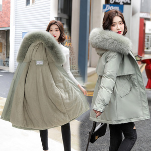 Manteau D'Hiver Décontracté en Fourrure Pas Cher pour Femmes, Parka pour Femmes avec Col en <span class=keywords><strong>Laine</strong></span>, Vestes D'Hiver pour Dames, Vêtements D'Hiver Féminins - Product Image 4