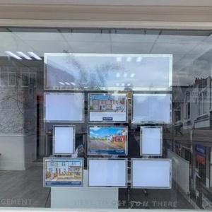 A4 <b>Led</b> Light Box Square Shape Acrylic Hanging Advertising Real Estate Magnetic Frame Acrylic Panel Backlit <b>Led</b> Light Box - Product Image 5