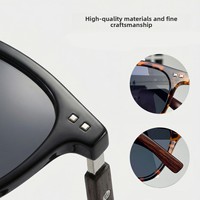 Lunettes de soleil carrées vintage UV400 à monture intégrale pour unisexe – Tendance, légères, mode, pour la conduite en extérieur