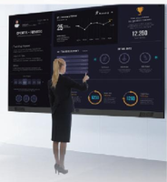 Écran LED intelligent M-Shine 162 pouces, résolution 2K/4K, Full Color Flip Chip COB, contraste élevé, SDK, mur vidéo, affichage de bienvenue, éducation
