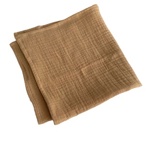 PARTYMENT Direct usine, Serviette <span class=keywords><strong>de</strong></span> table en <span class=keywords><strong>gaze</strong></span> <span class=keywords><strong>double</strong></span> couche à bords cousus, en coton <span class=keywords><strong>gaze</strong></span>, Napperon, Essuie-tout décoratif pour mariage - Product Image 5