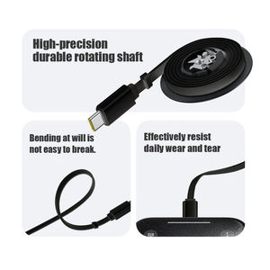 Cargador GaN de 65W con Protocolo Completo de <span class=keywords><strong>Carga</strong></span> Rápida, Puertos Duales A+C con Cable Retráctil para Cabezales de <span class=keywords><strong>Carga</strong></span> Rápida de <span class=keywords><strong>Apple</strong></span> y Huawei - Product Image 3