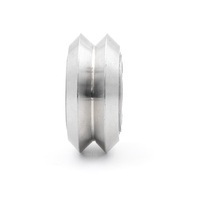 Roue à gorge en V en nylon plastique CNC avec roulement, roue ronde en Delrin POM pour imprimante 3D
