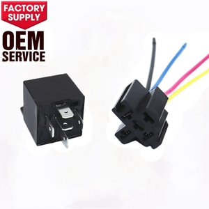 QIANJI 12V/<strong>24V</strong> Automotive <strong>Relay</strong> Fixed Back 5-pin Conversion 40A/80A/100A AC Automotive <strong>Relay</strong> 12V 4-pin Global Positioning System - Product Image 1