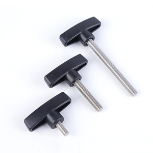 T Type Handle Screws M6 M8 48mm Stainless Steel Plastic Knob Flathead For Construction Industry - Product Image 3