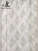 Voilage à œillets imprimé géométrique 100 % polyester, écologique, pour la vente en gros