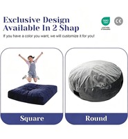 Fauteuil sac de poussière sensoriel pour enfants avec rembourrage en mousse, canapé de sol pour enfant, jouet sportif et éducatif, tapis de saut et d'escalade pour le jeu