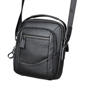Vintage Crossbody Shoulder Bag for Men Genuine Leather Fashion <b>Small</b> Square Large Capacity <b>Handbag</b> - Product Image 2