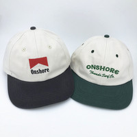 Casquette de baseball classique bicolore broderie personnalisée logo papa casquette chapeau pour les sports de plein air protection solaire visière chapeaux et casquettes