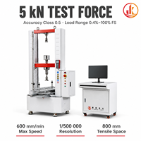 Machine d'essai universelle électronique 5kN pour la résistance à la traction des adhésifs, équipement d'essai de cisaillement classe 0.5 pour laboratoire