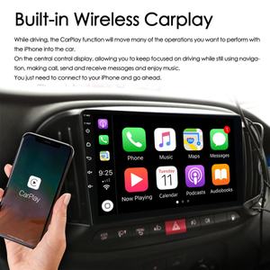 Autoradio Stéréo GPS Intelligent avec CarPlay Sans Fil et Android 13, Commande Vocale IA pour Ford Doblo 2019 2016, Lecteur Multimédia Vidéo, Unité Centrale - Product Image 4