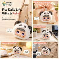 Ours en peluche interactif AI Kumma F-201 prêt à être expédié, alimenté par GPT, jouet parlant pour enfants, compagnon IA, animal en peluche noir et marron