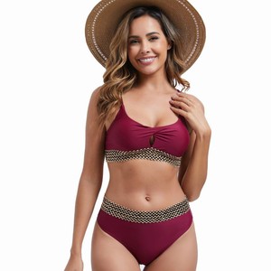Ensemble <span class=keywords><strong>de</strong></span> bikini et <span class=keywords><strong>de</strong></span> maillots <span class=keywords><strong>de</strong></span> <span class=keywords><strong>bain</strong></span> deux <span class=keywords><strong>pièces</strong></span> à taille haute pour femmes 2025, vêtements <span class=keywords><strong>de</strong></span> <span class=keywords><strong>bain</strong></span> pour femmes, <span class=keywords><strong>maillot</strong></span> <span class=keywords><strong>de</strong></span> <span class=keywords><strong>bain</strong></span> uni, logo personnalisé - Product Image 2