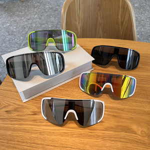 Promozione a buon mercato occhiali da sole sportivi per uomo donna ciclismo su strada occhiali da un pezzo lente per PC alla moda occhiali sportivi da equitazione - Product Image 4