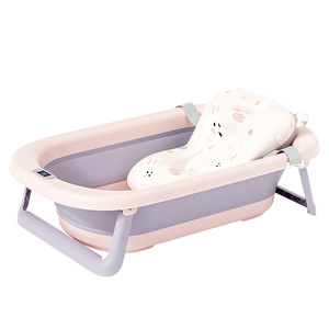 Bañera Plegable para Bebé, de Plástico, Extra Grande, de 0 a 12 Meses, Multifuncional, con Asiento de Soporte - Product Image 5