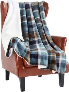 Manta Sherpa para sofá | Ultra-felpa decorativa suave colorida | Manta de felpa para silla de viaje - Product Image 6