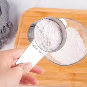 Juego de cucharas y <span class=keywords><strong>tazas</strong></span> medidoras de acero inoxidable de 13 piezas de alta resistencia, juego de cucharaditas apilables que se adapta <span class=keywords><strong>a</strong></span> tarros de especias o líquidos - Product Image 3