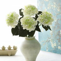 Hydrangeas artificiels vintage au toucher réel, fleurs en latex 3D, tiges, 24 couleurs, fausses fleurs bohèmes pour décorations de centre de table de mariage