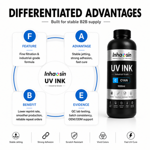 Inhaosin <span class=keywords><strong>Lus120</strong></span> Lus175 Lus210 Lus125 Lus150 Lus170 Lus200 Lus350 Encres LED UV-curable avec puce pour imprimantes Mimaki UCJV300/UCJV150 - Product Image 5