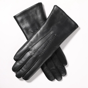 <span class=keywords><strong>Gants</strong></span> en cuir <span class=keywords><strong>de</strong></span> mouton doublés <span class=keywords><strong>de</strong></span> <span class=keywords><strong>laine</strong></span> d'agneau véritable à la mode pour femmes - Product Image 6