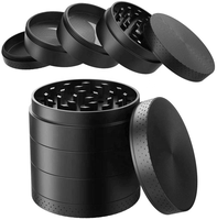 En gros, Grinder manuel en métal Zonic 5 pièces, 40mm 50mm, pour tabac, épices et herbes, avec logo personnalisé