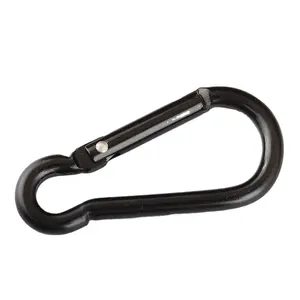 Nhiệm Vụ Nặng Nề Carabiner Túi Hợp Kim Vít Báo Chí Clasp Tùy Chỉnh Snap Móc Nhỏ Màu Đen Carabiner Thép Không Gỉ 1-12Cm D Hình Dạng Móc