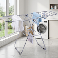 Séchoir à linge pliable à double niveau en acier inoxydable 11M, professionnel OEM ODM Wireking