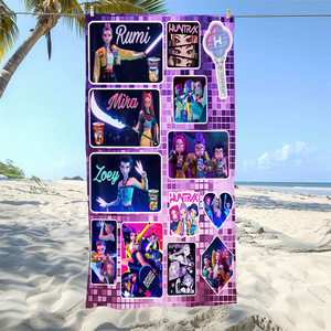 <span class=keywords><strong>Toalla</strong></span> de Playa Kpop para Verano, <span class=keywords><strong>Anime</strong></span>, Secado Rápido, Absorbente, para Playa y Baño, Diseño Personalizable - Product Image 6