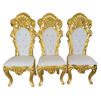 Chaises Trônes à Dossier Haut en Bois Massif King & Queen - Design Moderne Garantie 5 Ans pour Mariages, Dîners et Utilisation Extérieure en Hôtellerie