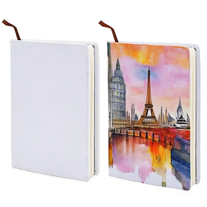 Tùy chỉnh in ấn bìa cứng Tạp Chí A4 A5 A6 PU trắng trường máy tính xách tay thăng hoa trống da Tạp Chí máy tính xách tay - Product Image 1