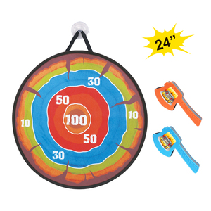 24-inch trẻ em cho <span class=keywords><strong>Velcro</strong></span> dính Bảng Phi Tiêu mục tiêu Mat thiết lập thu nhỏ trò chơi thể thao cho sân sau chất liệu vải - Product Image 4